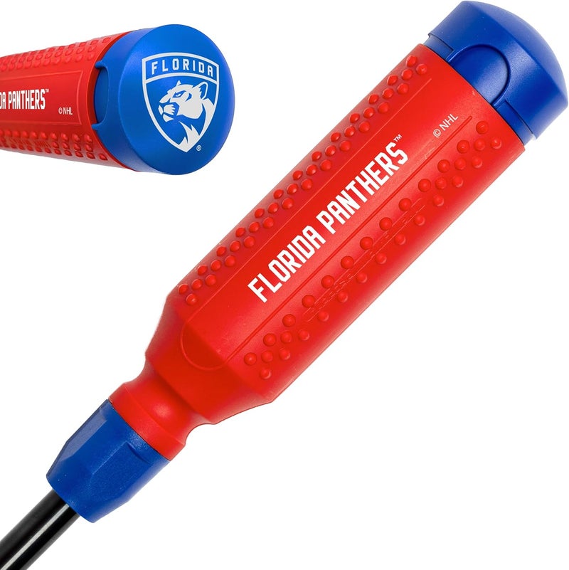 Megapro ® NHL® Team Edition Multi-bit Screwdriver | Officially Licensed NHL® Gear | Durable, Ergonomic, Pro-Grade Screwdriver (Florida Panthers™) - Image 1